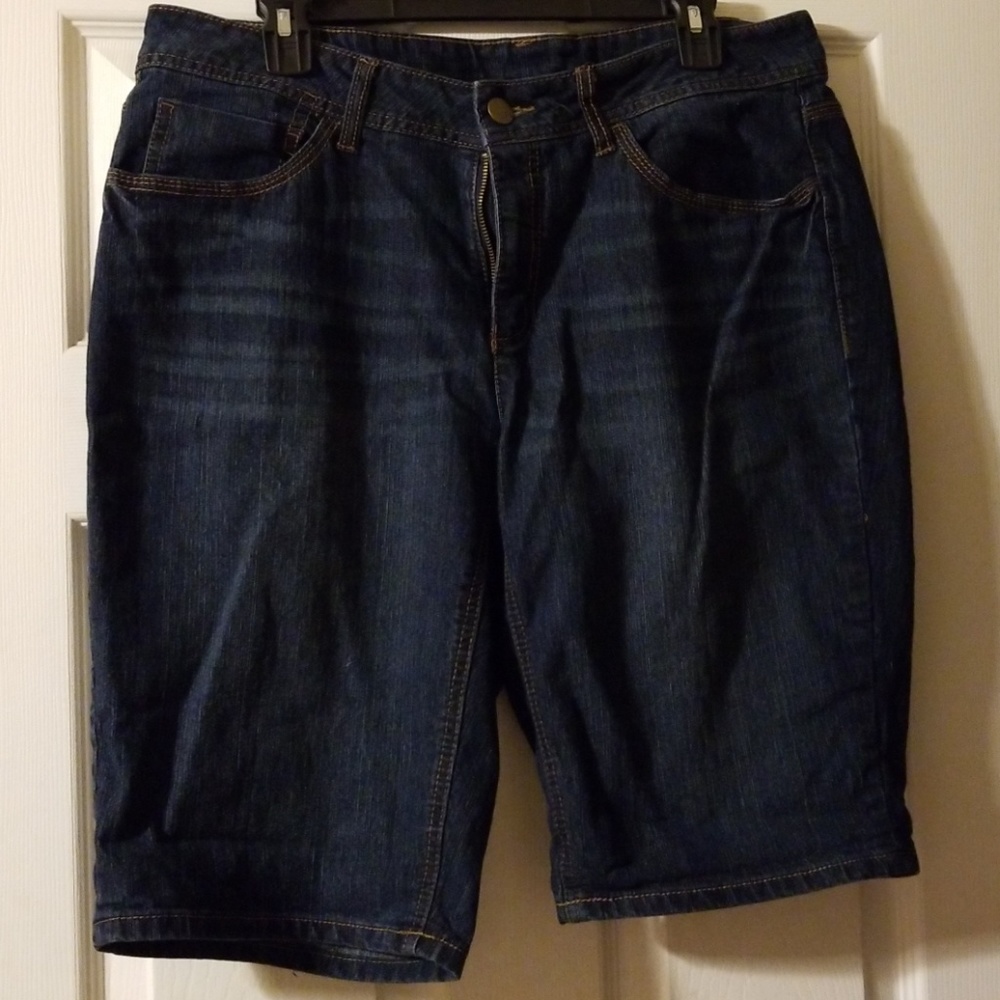 Denim Bermuda Shorts